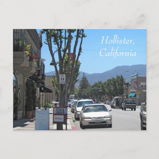 Downtown Hollister Postcard (Front)