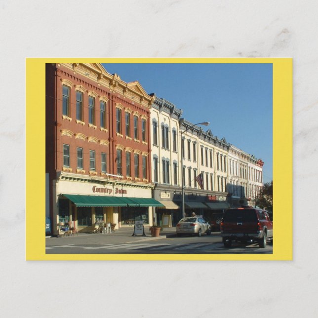 Downtown HONESDALE, Pennsylvania Postcard (Front)