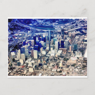 Downtown Houston Panoramic Postcard