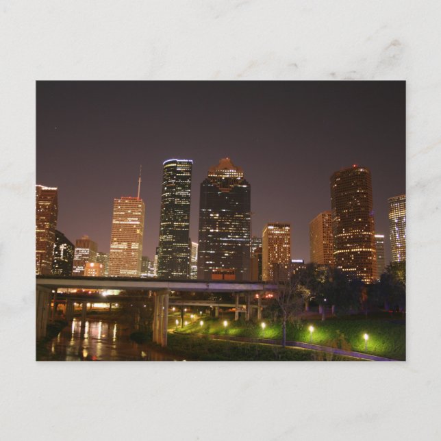 Downtown Houston - Postcard - Customised (Front)