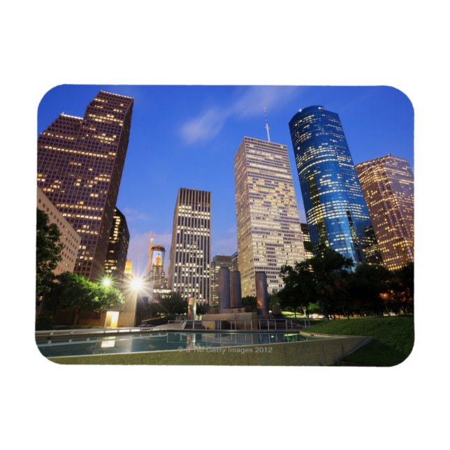Downtown Houston, Texas Magnet (Horizontal)