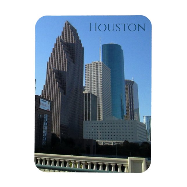Downtown Houston Texas Magnet (Vertical)