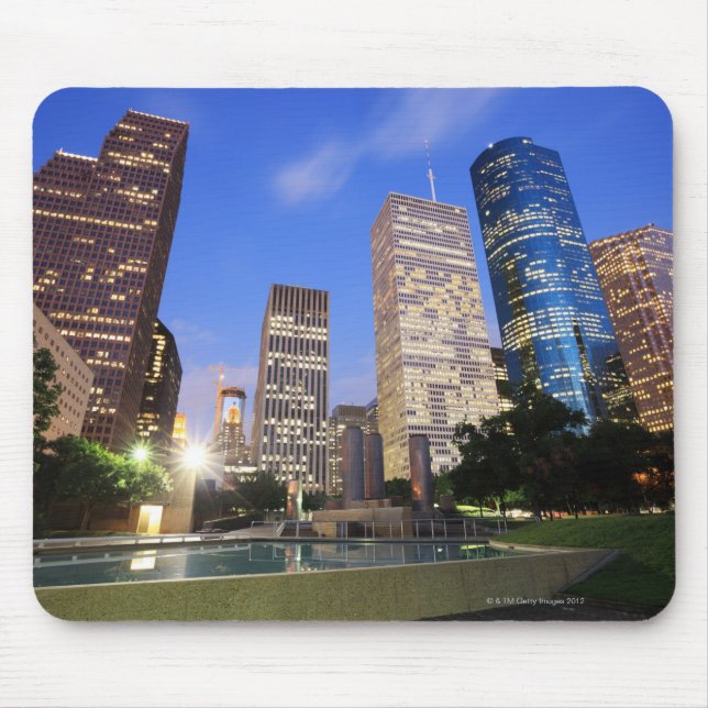 Downtown Houston, Texas Mouse Mat (Front)