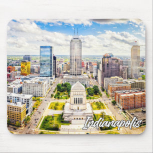 Downtown Indianapolis, Indiana, United States Mouse Mat