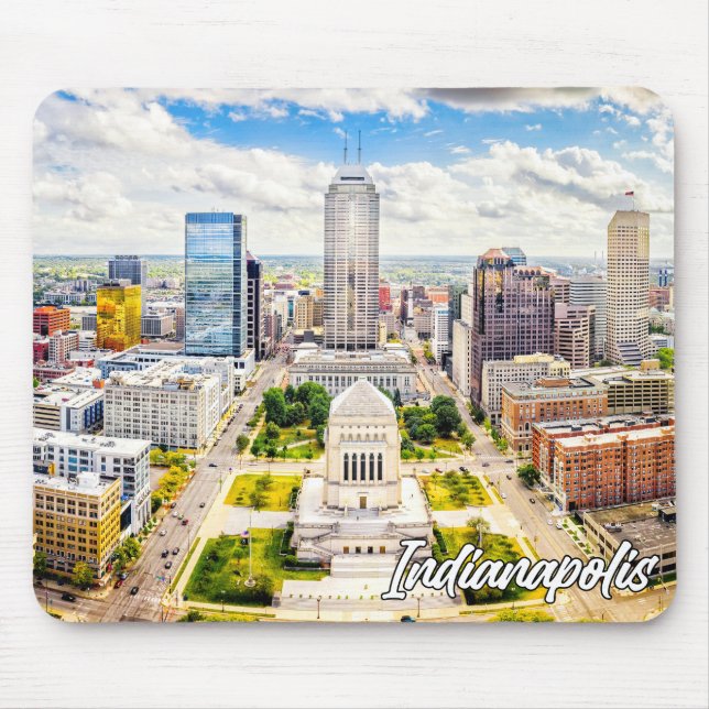 Downtown Indianapolis, Indiana, United States Mouse Mat (Front)