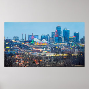 Downtown Kansas City Holiday Lights Poster