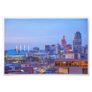 Downtown Kansas City, Missouri, at Dusk Photo Print