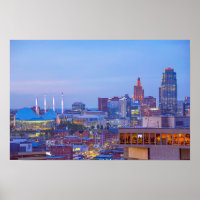 Downtown Kansas City, Missouri, at Dusk