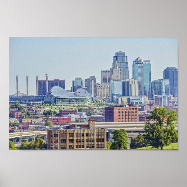 Downtown Kansas City, Missouri, Skyline Poster (Front)
