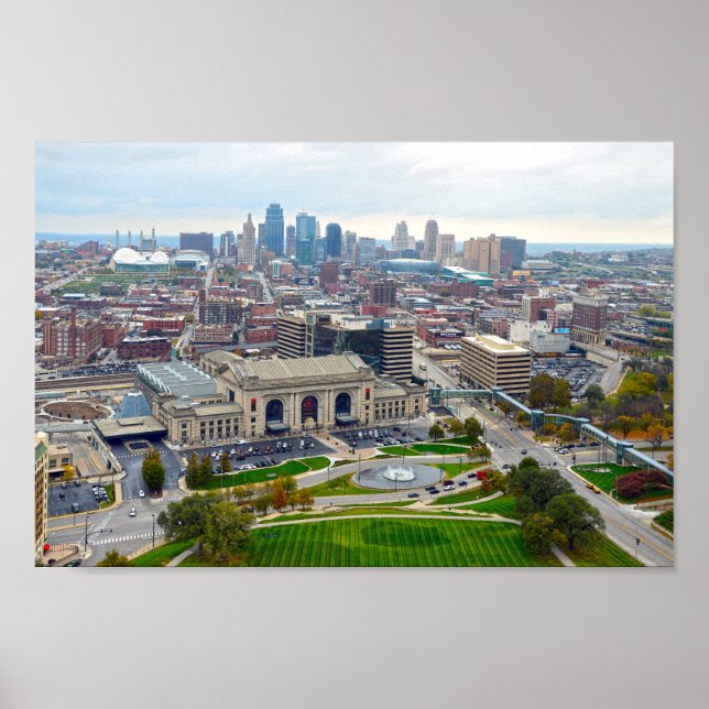 Downtown Kansas City, Missouri, Skyline Poster (Front)