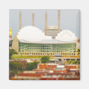 Downtown Kansas City Tilt-Shift Miniature Photo Magnet