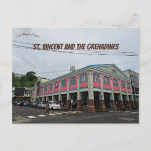 Downtown Kingstown St Vincent  Postcard