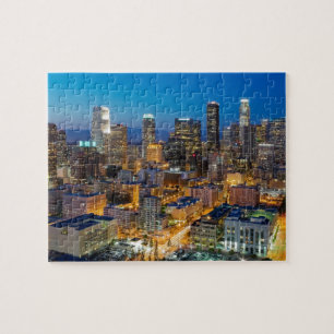 Downtown Los Angeles at Dusk Jigsaw Puzzle