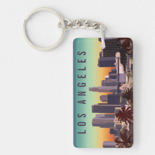 Downtown Los Angeles, California Key Ring