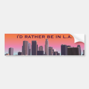 Downtown Los Angeles - Customisable Image Bumper Sticker