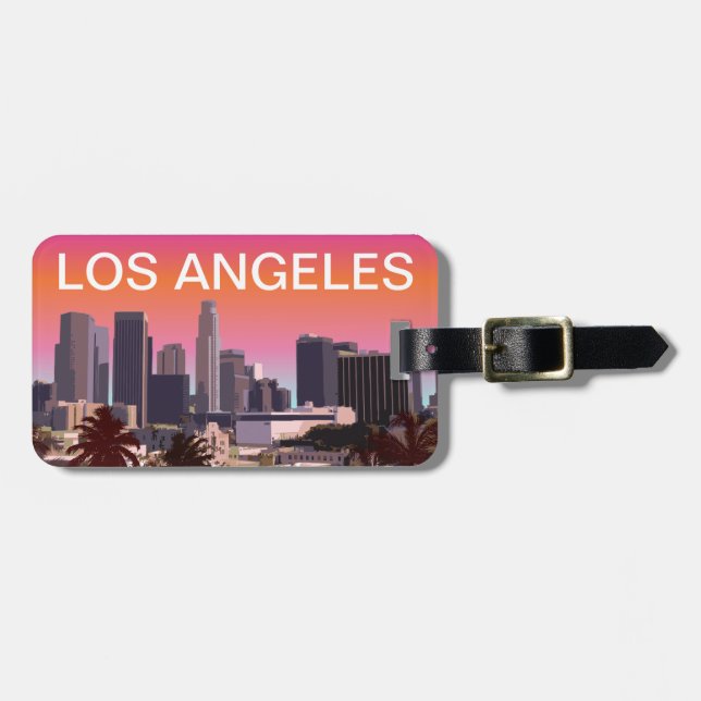 Downtown Los Angeles - Customisable Image Luggage Tag (Front Horizontal)