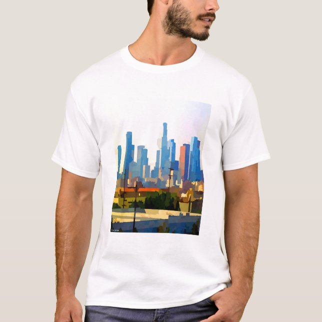 Downtown Los Angeles Skyline T-Shirt (Front)