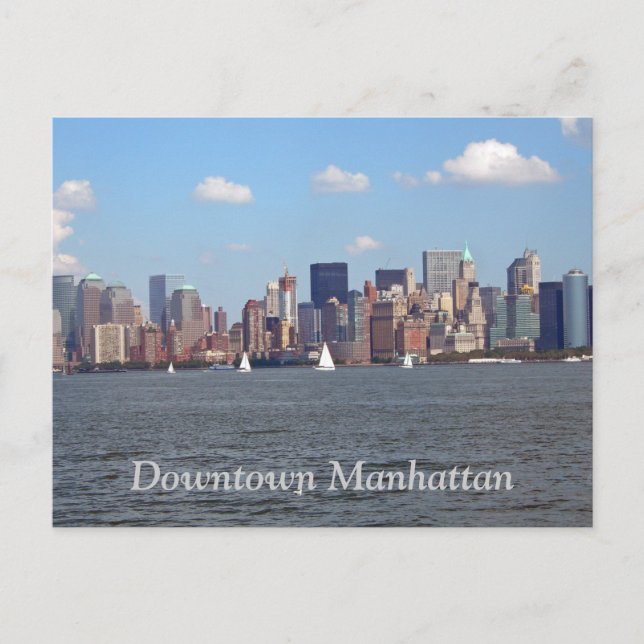 Downtown Manhattan Postcard (Front)