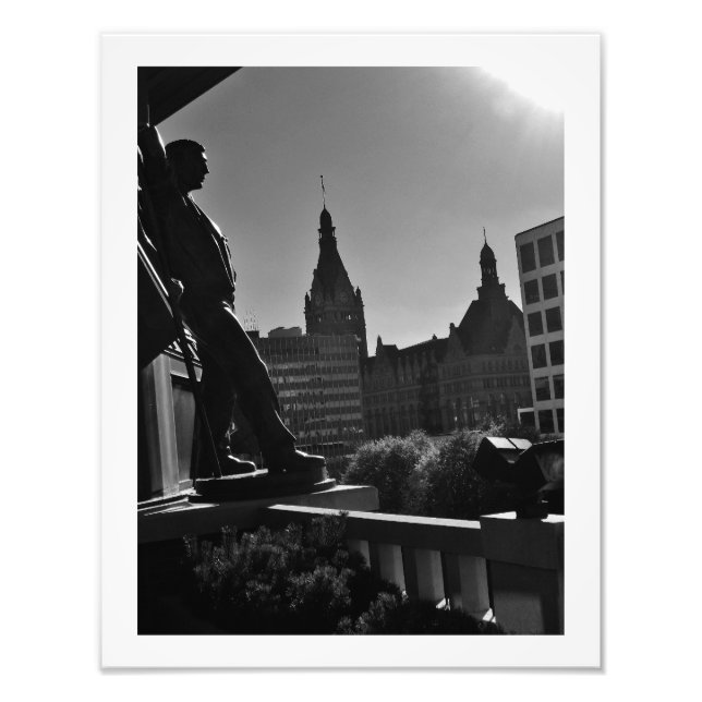 Downtown Milwaukee View Photo Print (Front)