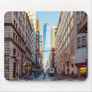 Downtown New York View of World Trade Center Mouse Mat