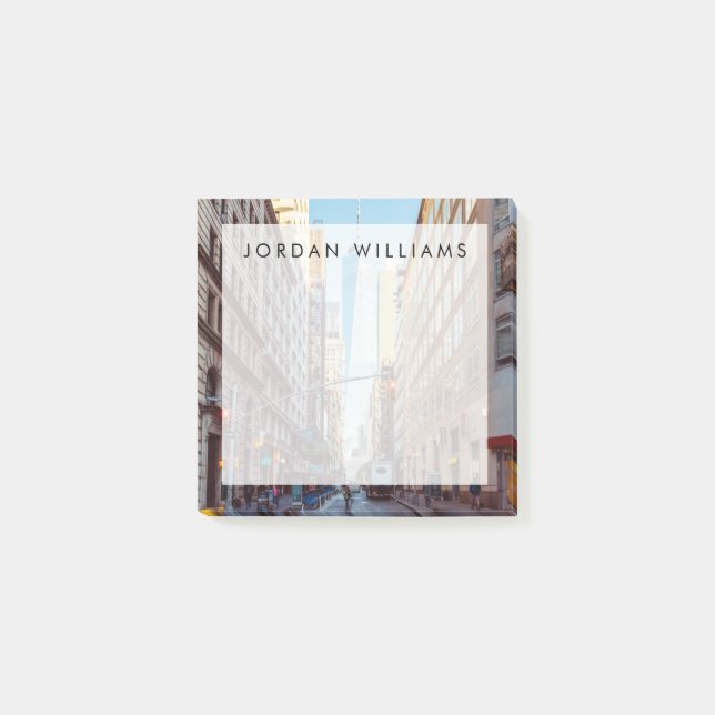 Downtown New York View of World Trade Center Post-it Notes (Front)