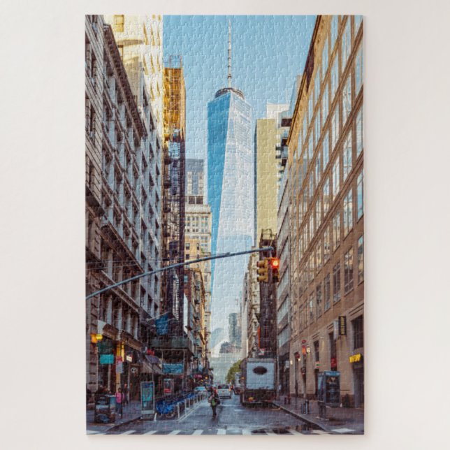 Downtown New York View of World Trade Centre Jigsaw Puzzle (Vertical)