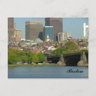 Downtown of Boston and the Charles River Postcard