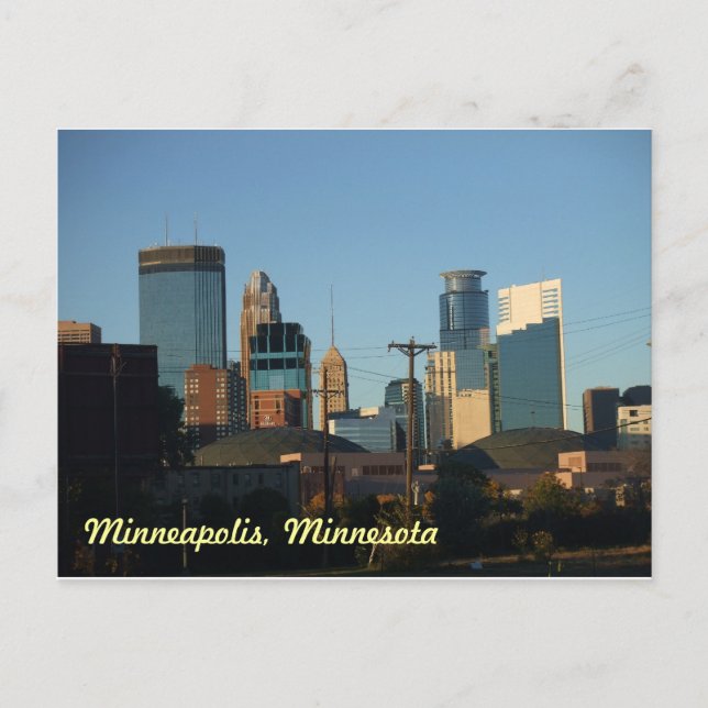 Downtown of Minneapolis, Minnesota Postcard (Front)