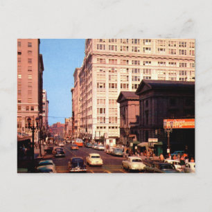 Downtown Portland, Oregon Vintage Postcard