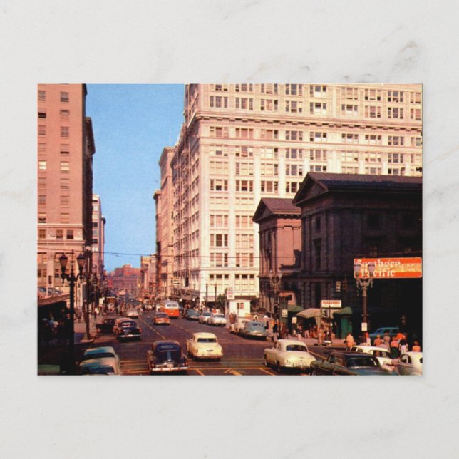 Downtown Portland, Oregon Vintage Postcard (Front)