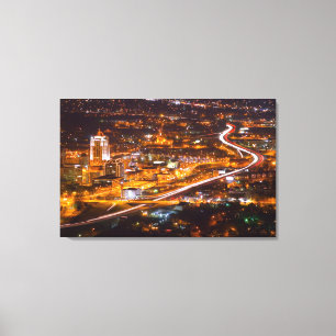 Downtown Roanoke, Virginia Canvas Print