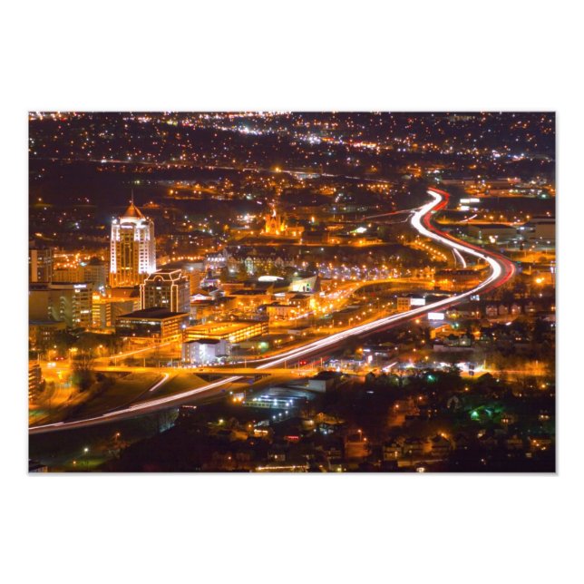 Downtown Roanoke, Virginia Photo Print (Front)