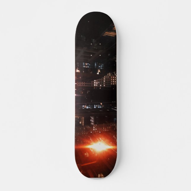 Downtown San Francisco at night Skateboard (Front)