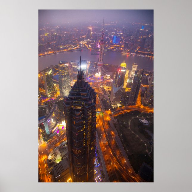 Downtown Shanghai City Poster (Front)
