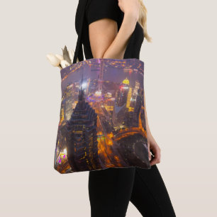 Downtown Shanghai City Tote Bag