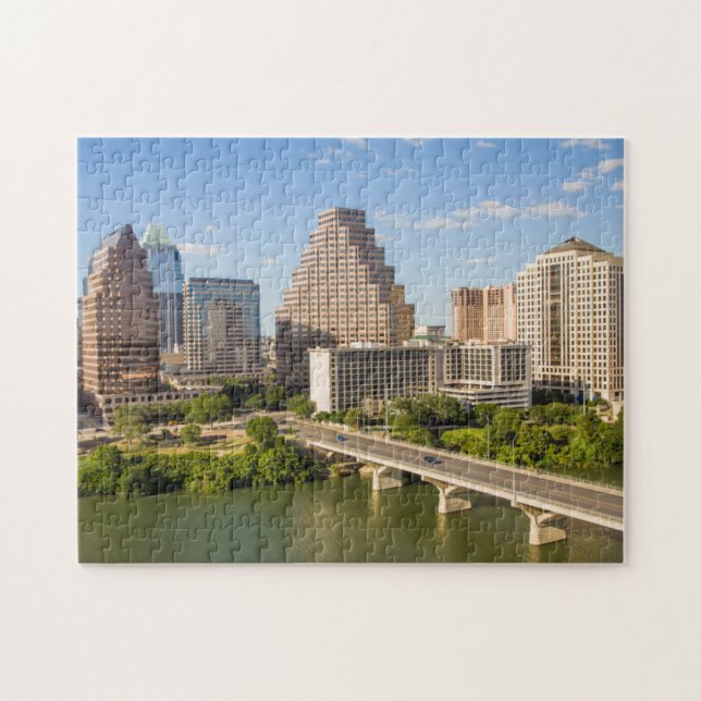 Downtown Skyline on Lady Bird Lake Jigsaw Puzzle (Horizontal)