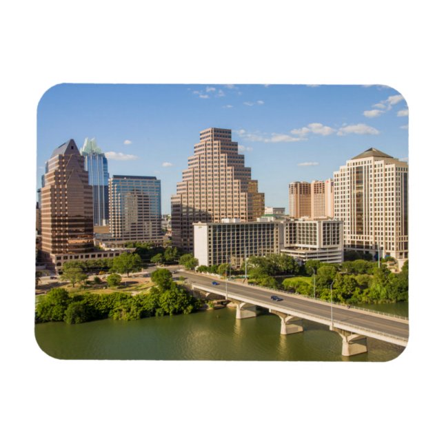 Downtown Skyline on Lady Bird Lake Magnet (Horizontal)
