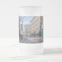 Downtown Springfield Frosted Glass Beer Mug