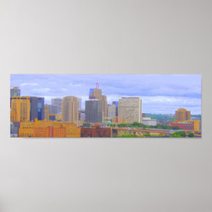 Downtown St. Paul Skyline Poster