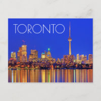 Downtown Toronto skyline at night