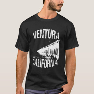 Downtown Ventura California Grungy Pier & Beach T-Shirt