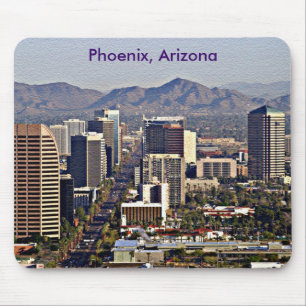 Downtown View of Phoenix, Arizona Mouse Mat