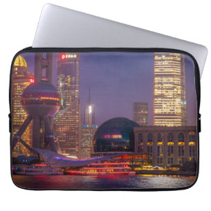 Downtown waterfront shanghai, China Laptop Sleeve