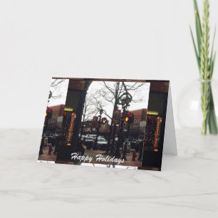 Downtown Willoughby Christmas Photo Greeting Card