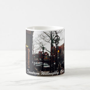 Downtown Willoughby Christmas Photo Mug
