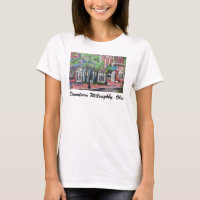 Downtown Willoughby, Ohio Painting Ladies T-Shirt