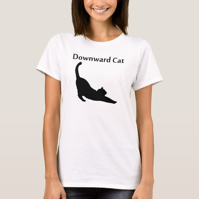 Downward Cat T-Shirt (Front)