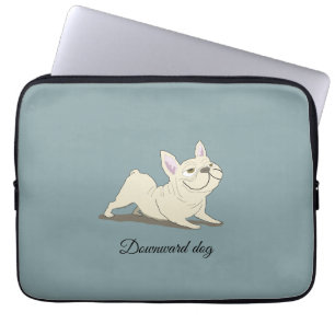 Downward dog laptop sleeve