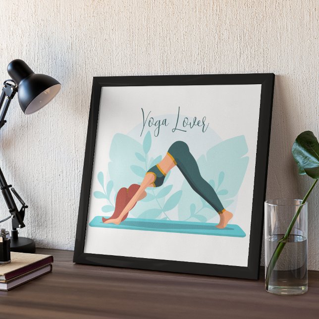 Downward Dog Yoga Pose – Minimalist Custom Design Poster (Creator Uploaded)