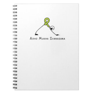 Downward Dog Yoga Stick Figure Notebook
